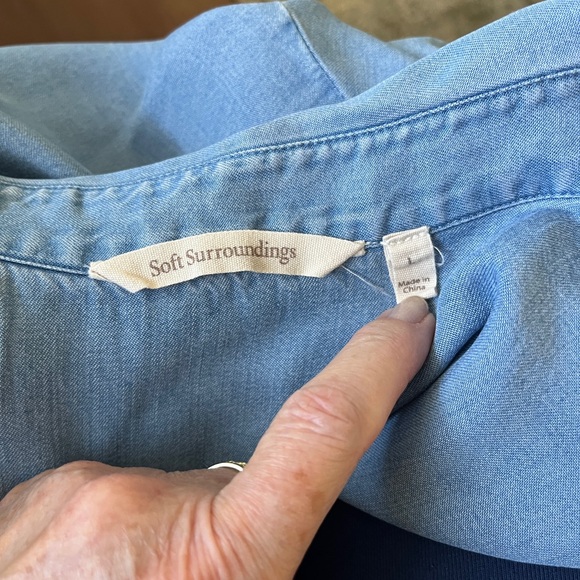 Soft surroundings, flowing jacket. Size large. - Picture 3 of 6